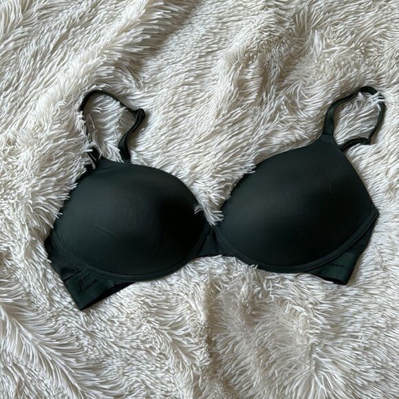 Pink by Victoria’s Secret Deep Green Padded Push Up Bra Size 36D - Picture 3 of 5